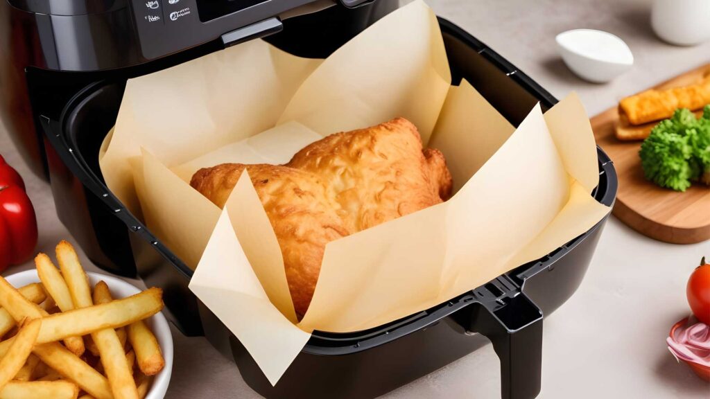 Actual Air fryer linear than coffee filter.