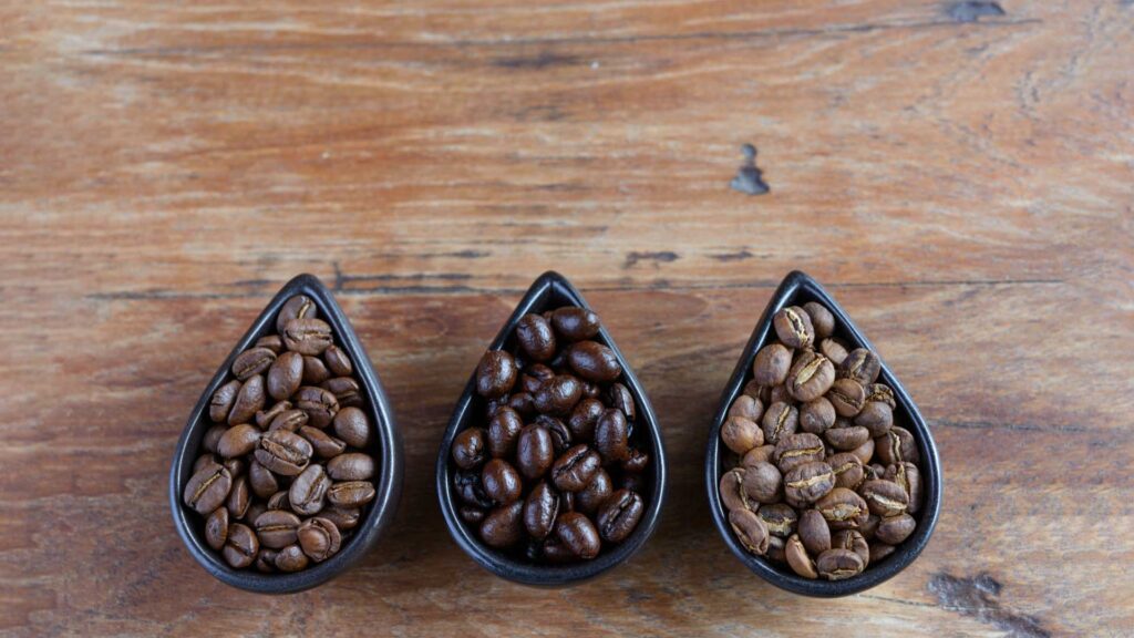 Comparing light and dark roast coffee to see who has more caffeine.
