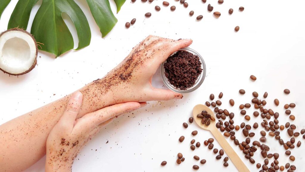Making a body scrub is one way of what to do with old coffee beans.
