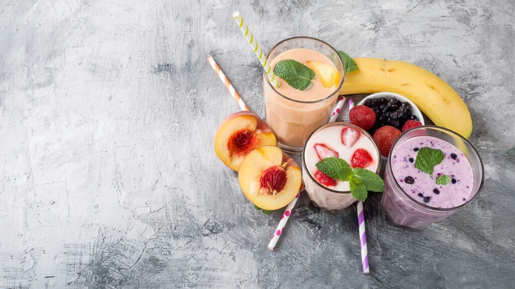 Drink fruit smoothies as alternative for coffee with braces.