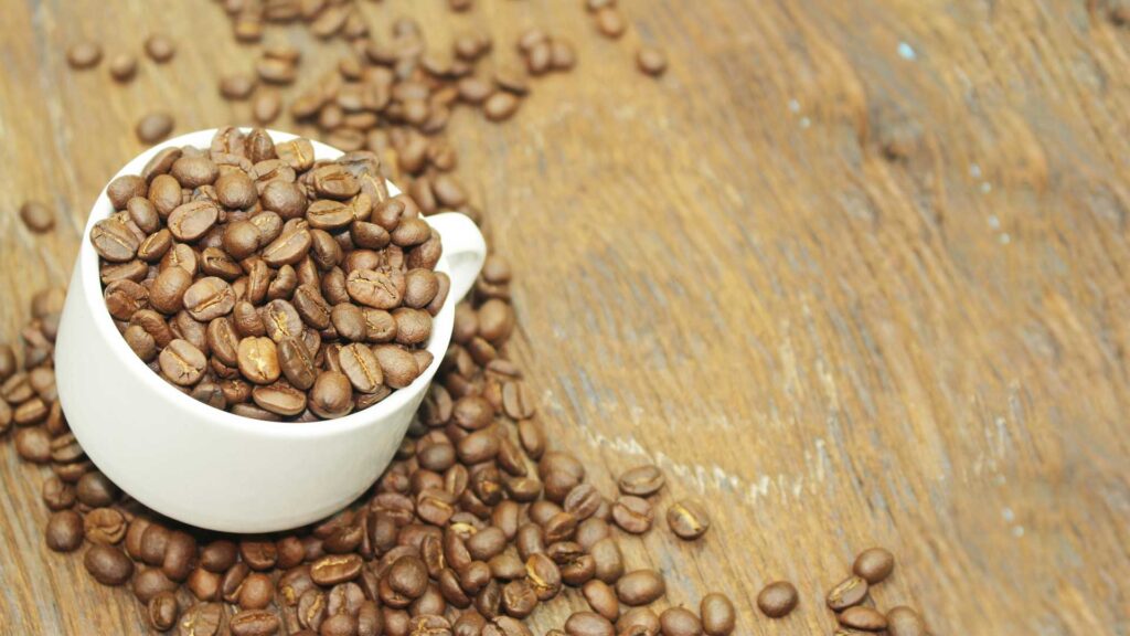 Light roast coffee beans are less roasted.