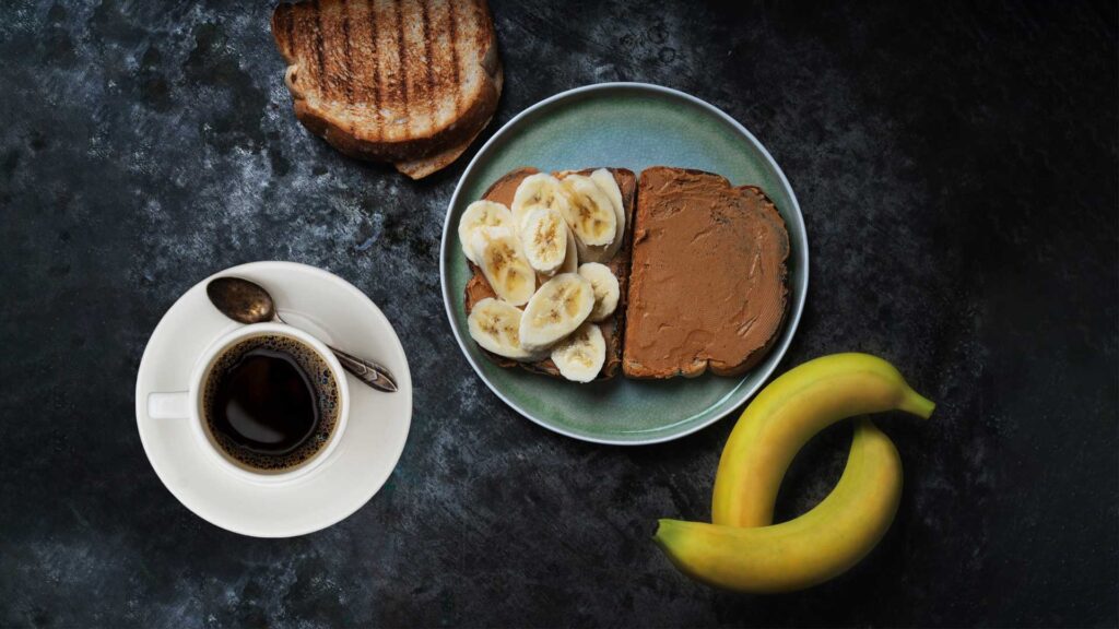 You can never go wrong with peanut butter and banana sandwich.