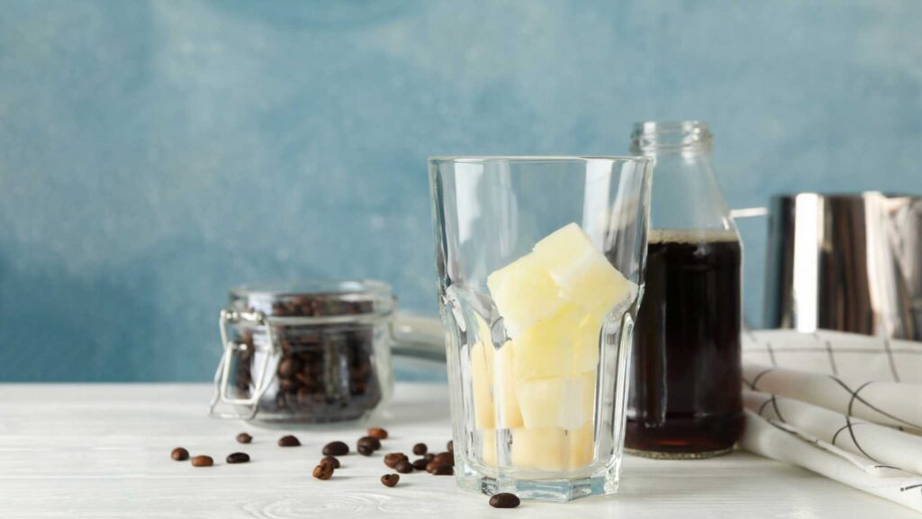 Use iced evaporated milk in coffee.