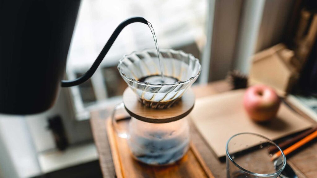 Temperature of a coffee maker to boil water.