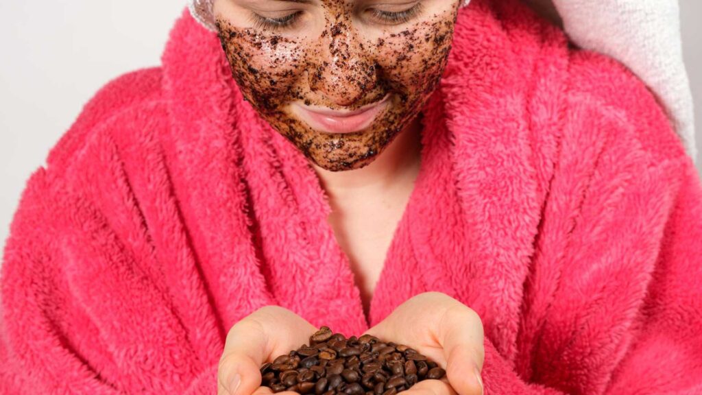Use your expired coffee beans as exfoliating face mask.