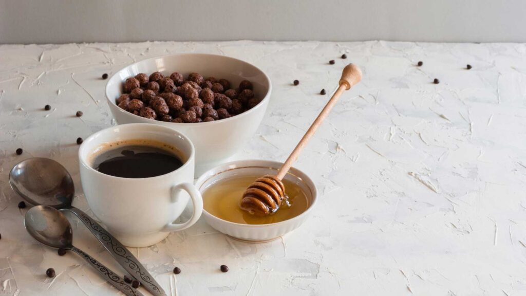 Honey is classic to make your coffee sweeter.