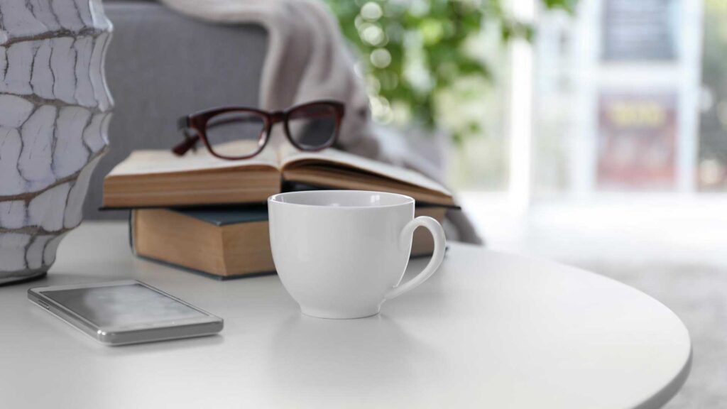 Have a layout in your mind for coffee table books.