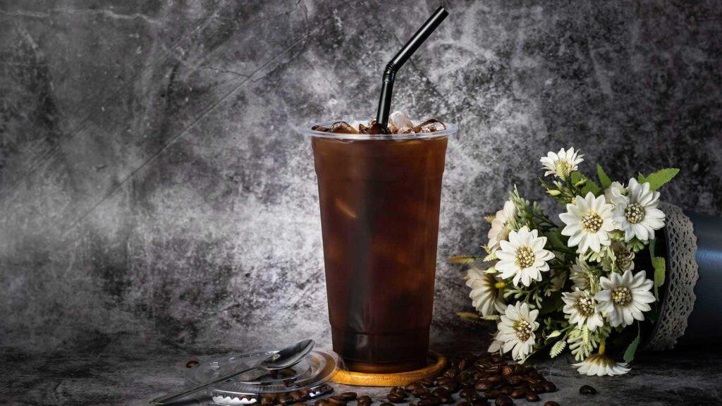 Caffeine in black coffee.