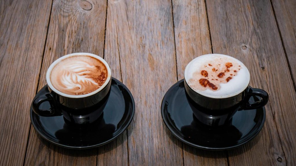 The difference between wet and dry cappuccino coffee.